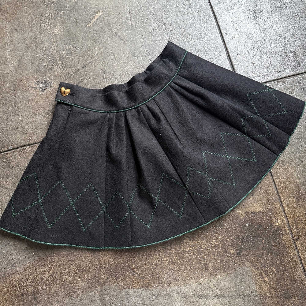 Vivienne Westwood Gold Label Rare 2017 Wool Handmade in India Skirt